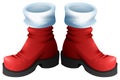 Red Santa boots symbol of accessory Christmas
