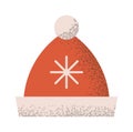 Red Santa hat geometric design Royalty Free Stock Photo