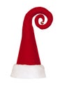 Santa Claus hat with fun whimsical spiral and bell