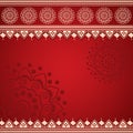 Red saree banner