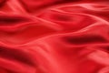 Red Satin Fabric Royalty Free Stock Photo