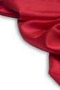 Red satin fabric Royalty Free Stock Photo