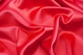 Red satin fabric