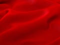 Red Satin Fabric Royalty Free Stock Photo