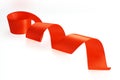 Red satin ribbon Royalty Free Stock Photo