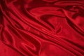 Red Satin/Silk Fabric 1 Royalty Free Stock Photo