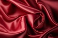 Red satin silk fabric, creative digital illustration, abstract, textures Royalty Free Stock Photo