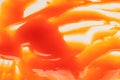 Red sauce splashes as background