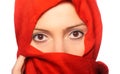 Red scarf Royalty Free Stock Photo