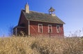 Red schoolhouse Royalty Free Stock Photo