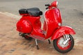 Red Scooter Royalty Free Stock Photo