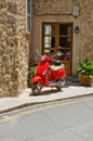 Red Scooter Royalty Free Stock Photo