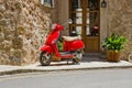 Red Scooter Royalty Free Stock Photo