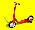 Red Scooter Royalty Free Stock Photo