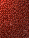 Red scratched abstract surface pattern. 3d rendering