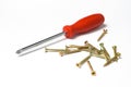 Red screwdriver Royalty Free Stock Photo