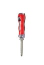 Red screwdriver Isolated object on white background Royalty Free Stock Photo