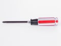 Red screwdriver isolated . Royalty Free Stock Photo