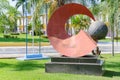 Red Sculpture in front of the city hall of Porto Velho