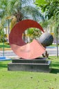 Red Sculpture in front of the city hall of Porto Velho