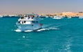 Red sea boat trip in the Red sea near Hurghada Royalty Free Stock Photo