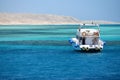 Red sea boat trip in the Red sea near Hurghada Royalty Free Stock Photo