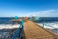 Red Sea Egypt Africa - Pier above the coral reef and seascape Royalty Free Stock Photo