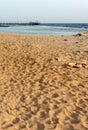 Red Sea Egypt - Pier above the Coral Reef and Beach Royalty Free Stock Photo