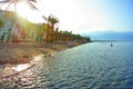 Red sea. Eilat. Israel. The shore of the Gulf of Aqaba Royalty Free Stock Photo