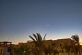 The Red Sea holiday resort of Port Ghalib at night Royalty Free Stock Photo