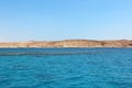 Red sea and island Tiran in Egypt. Sea view