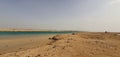 Red Sea Magik lake sand Royalty Free Stock Photo