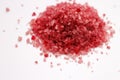 Red sea salt over white Royalty Free Stock Photo