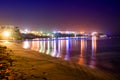 Red Sea in Sharm el-Sheikh at night Royalty Free Stock Photo