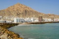 Red sea shore in Al Mukalla, Yemen. Royalty Free Stock Photo