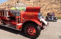 Red 1931 Seagrave Suburbanite 500 GPM Pumper fire engine Royalty Free Stock Photo