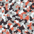 Red seamless camo pattern