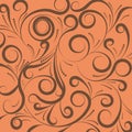 Red seamless curve pattern