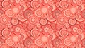 Red Seamless Overlapping Concentric Circles Pattern