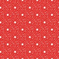 Red Seamless pattern. Christmas wrapping paper. Kids textile with stars design.