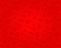 Red seamless pattern with football symbolic ornament.