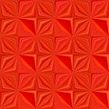 Red seamless striped shape pattern - vector tile mosaic background Royalty Free Stock Photo