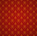 Red Seamless wallpaper pattern Royalty Free Stock Photo