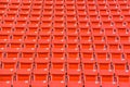 Red seats on stadium steps bleacher Royalty Free Stock Photo