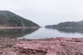 Red sedimentary Rock .Hung Shek Mun,Hong Kong