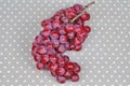 Red seedless grapes,The red grape seeds and galling. Royalty Free Stock Photo