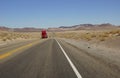 Red semi trailer Royalty Free Stock Photo