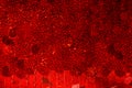 Red sequins pattern. Sparkling sequins background. Red sequin fabric for background. rectangular red shiny fabric Royalty Free Stock Photo