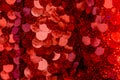 Red sequins pattern. Sparkling sequins background. Red sequin fabric for background. rectangular red shiny fabric Royalty Free Stock Photo