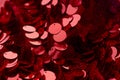 Red sequins pattern. Sparkling sequins background. Red sequin fabric. rectangular red shiny fabric Royalty Free Stock Photo